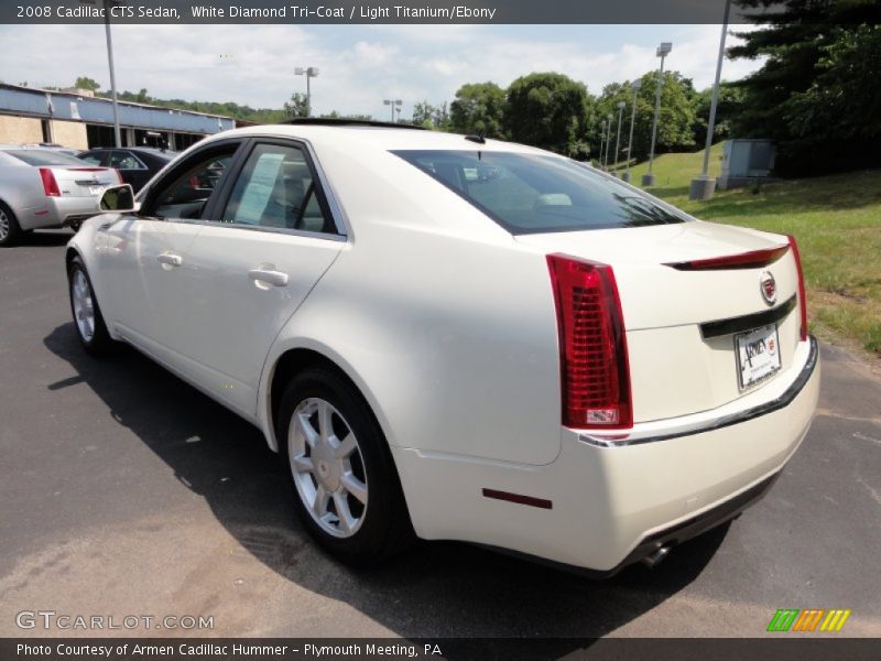 White Diamond Tri-Coat / Light Titanium/Ebony 2008 Cadillac CTS Sedan