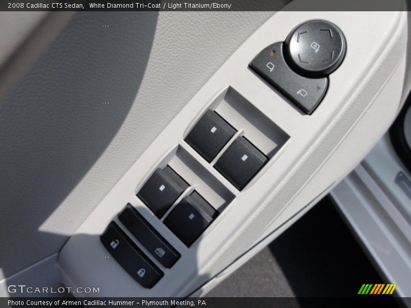 White Diamond Tri-Coat / Light Titanium/Ebony 2008 Cadillac CTS Sedan