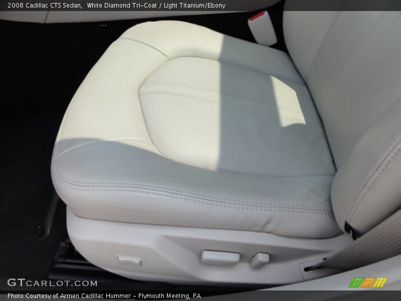 White Diamond Tri-Coat / Light Titanium/Ebony 2008 Cadillac CTS Sedan