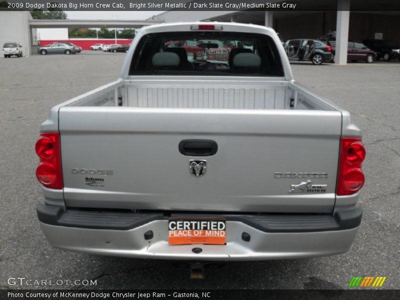 Bright Silver Metallic / Dark Slate Gray/Medium Slate Gray 2009 Dodge Dakota Big Horn Crew Cab