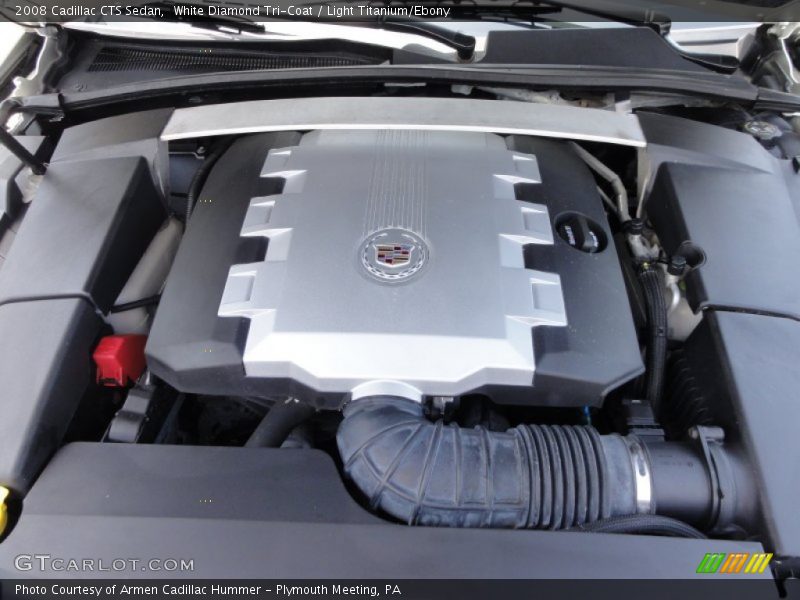 White Diamond Tri-Coat / Light Titanium/Ebony 2008 Cadillac CTS Sedan