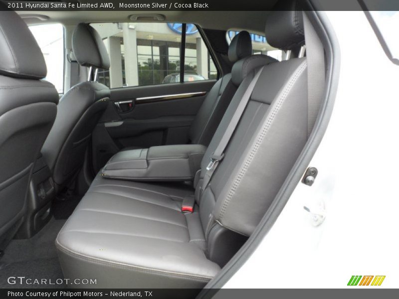 Moonstone Silver / Cocoa Black 2011 Hyundai Santa Fe Limited AWD