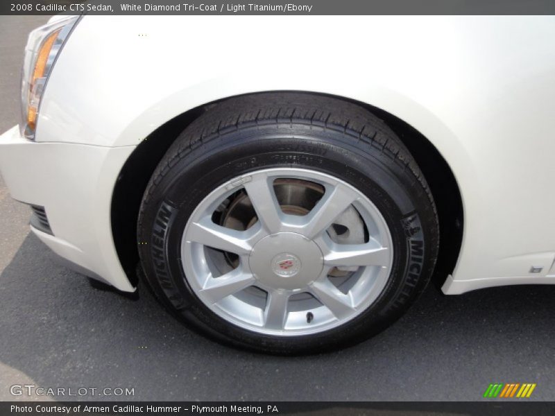 White Diamond Tri-Coat / Light Titanium/Ebony 2008 Cadillac CTS Sedan