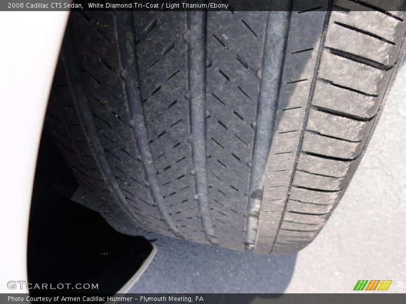 White Diamond Tri-Coat / Light Titanium/Ebony 2008 Cadillac CTS Sedan