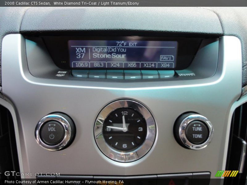 White Diamond Tri-Coat / Light Titanium/Ebony 2008 Cadillac CTS Sedan