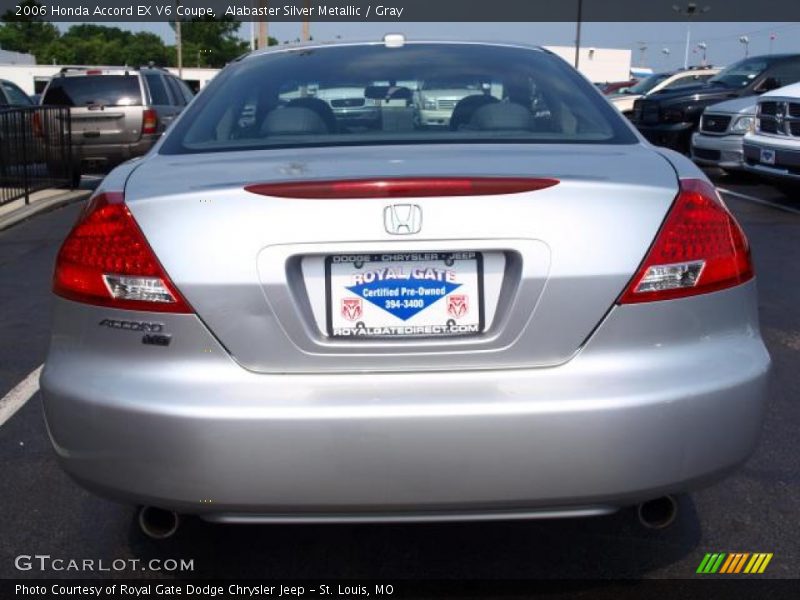 Alabaster Silver Metallic / Gray 2006 Honda Accord EX V6 Coupe