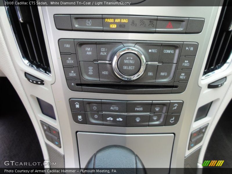 White Diamond Tri-Coat / Light Titanium/Ebony 2008 Cadillac CTS Sedan