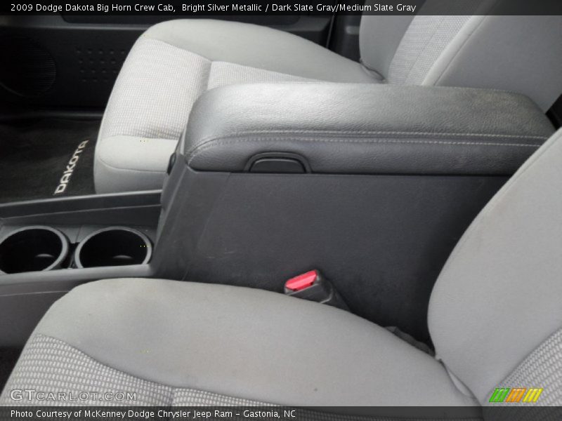 Bright Silver Metallic / Dark Slate Gray/Medium Slate Gray 2009 Dodge Dakota Big Horn Crew Cab