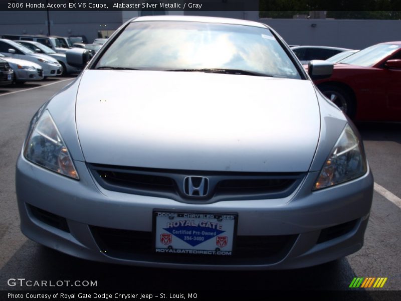 Alabaster Silver Metallic / Gray 2006 Honda Accord EX V6 Coupe