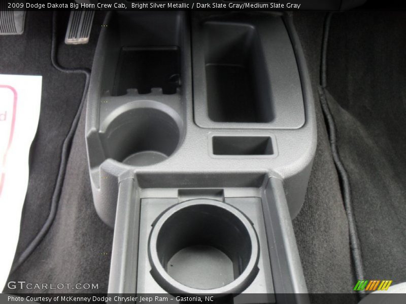Bright Silver Metallic / Dark Slate Gray/Medium Slate Gray 2009 Dodge Dakota Big Horn Crew Cab