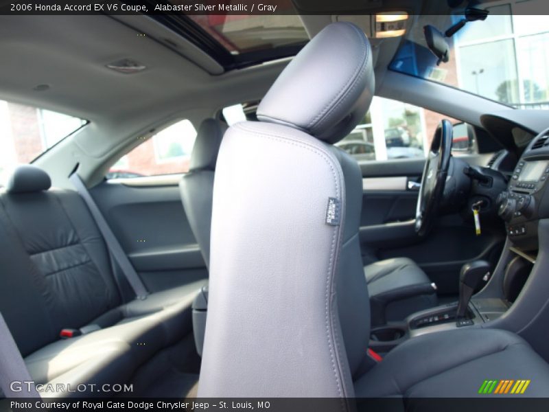 Alabaster Silver Metallic / Gray 2006 Honda Accord EX V6 Coupe