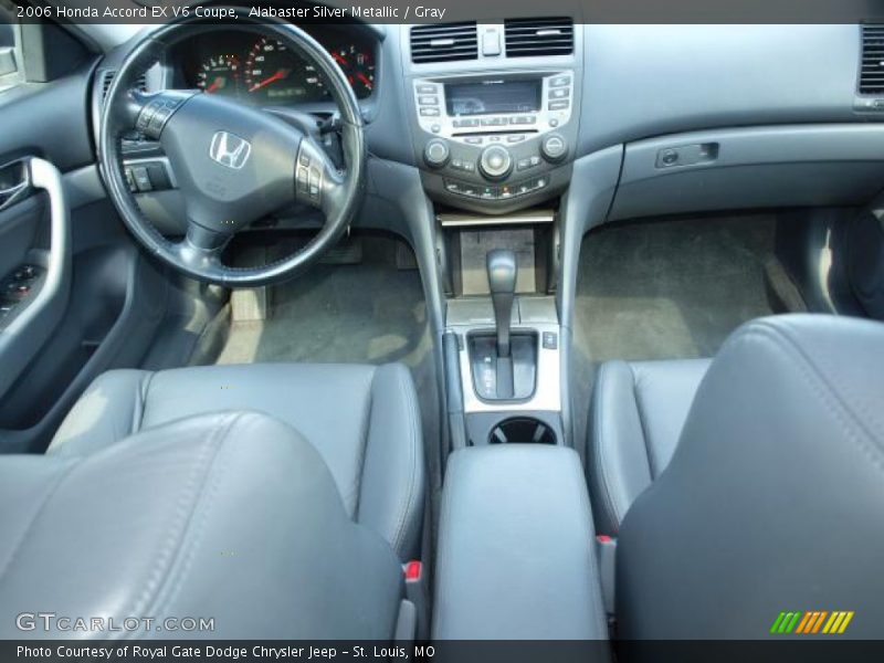 Alabaster Silver Metallic / Gray 2006 Honda Accord EX V6 Coupe
