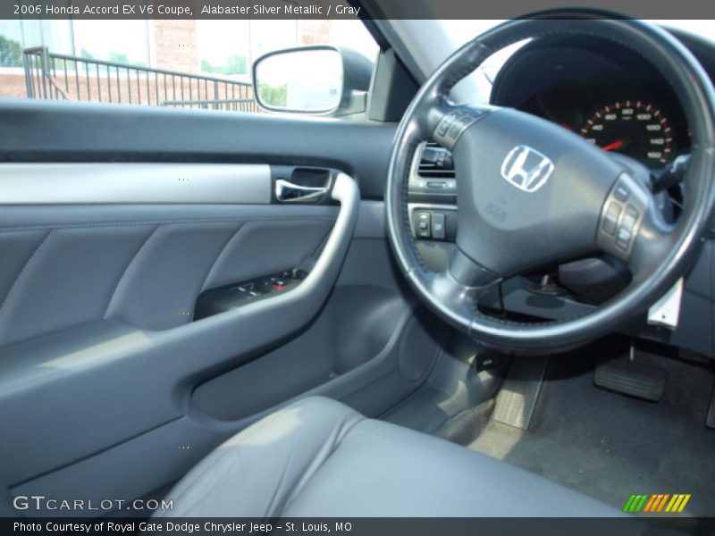 Alabaster Silver Metallic / Gray 2006 Honda Accord EX V6 Coupe
