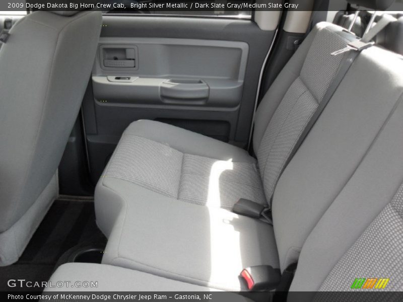 Bright Silver Metallic / Dark Slate Gray/Medium Slate Gray 2009 Dodge Dakota Big Horn Crew Cab