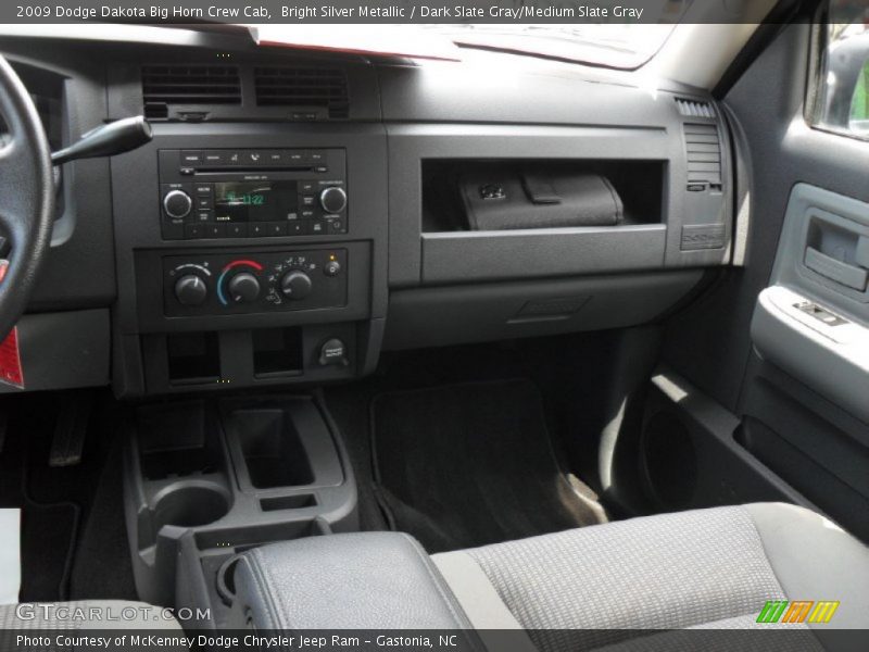 Bright Silver Metallic / Dark Slate Gray/Medium Slate Gray 2009 Dodge Dakota Big Horn Crew Cab
