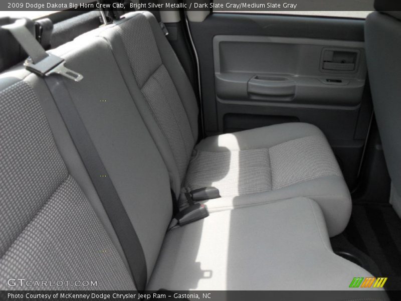 Bright Silver Metallic / Dark Slate Gray/Medium Slate Gray 2009 Dodge Dakota Big Horn Crew Cab