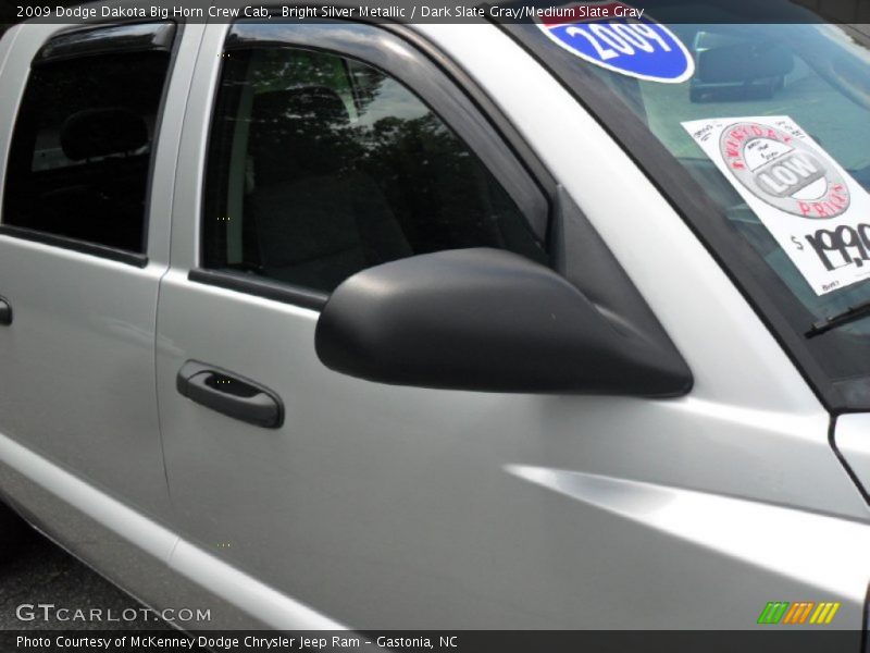 Bright Silver Metallic / Dark Slate Gray/Medium Slate Gray 2009 Dodge Dakota Big Horn Crew Cab