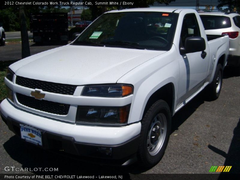 Summit White / Ebony 2012 Chevrolet Colorado Work Truck Regular Cab