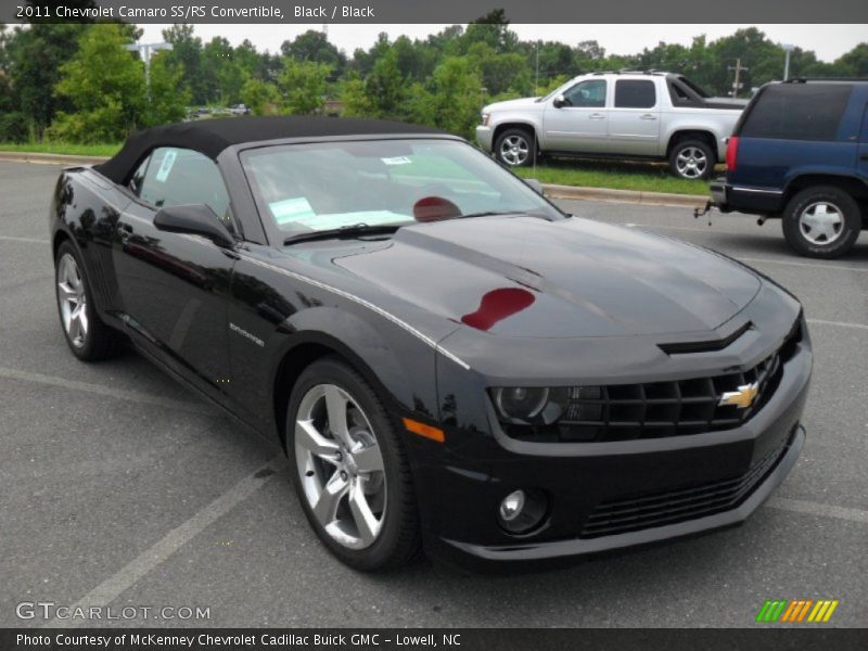 Black / Black 2011 Chevrolet Camaro SS/RS Convertible