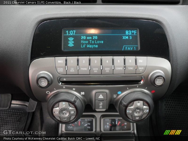 Controls of 2011 Camaro SS/RS Convertible