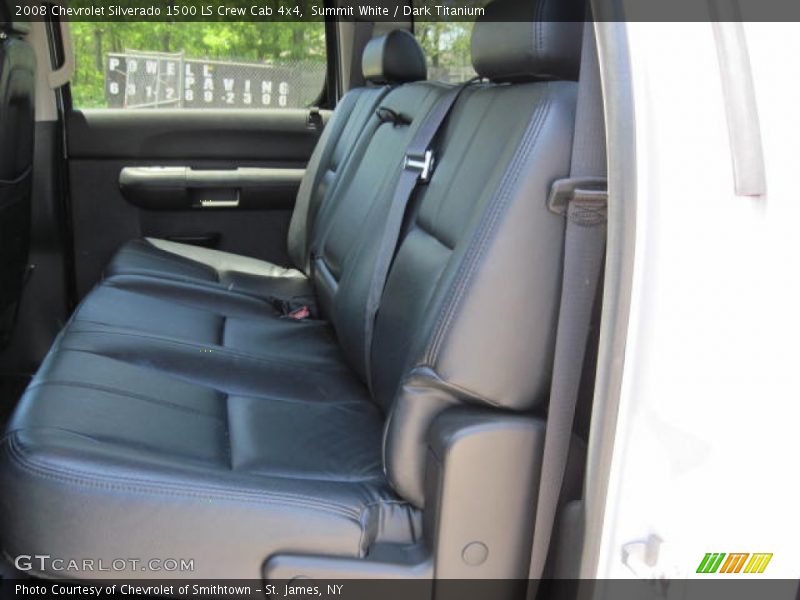 Summit White / Dark Titanium 2008 Chevrolet Silverado 1500 LS Crew Cab 4x4