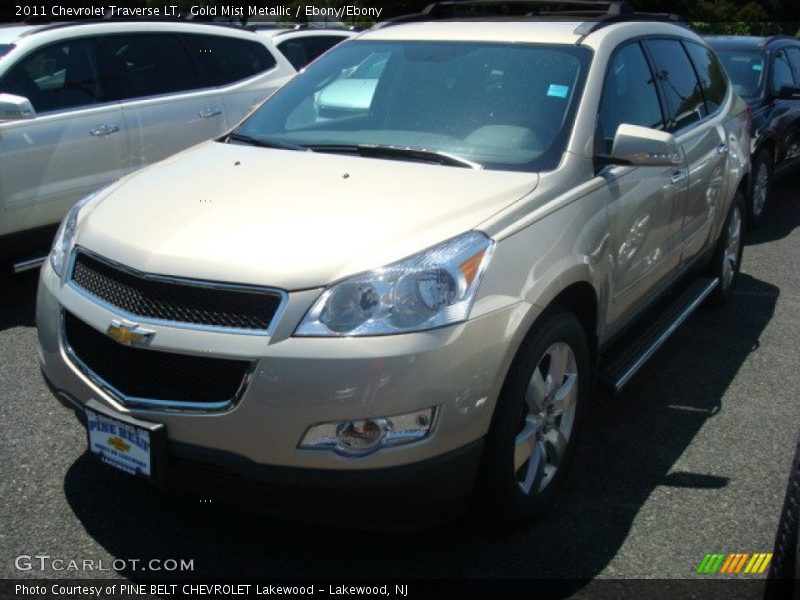 Gold Mist Metallic / Ebony/Ebony 2011 Chevrolet Traverse LT