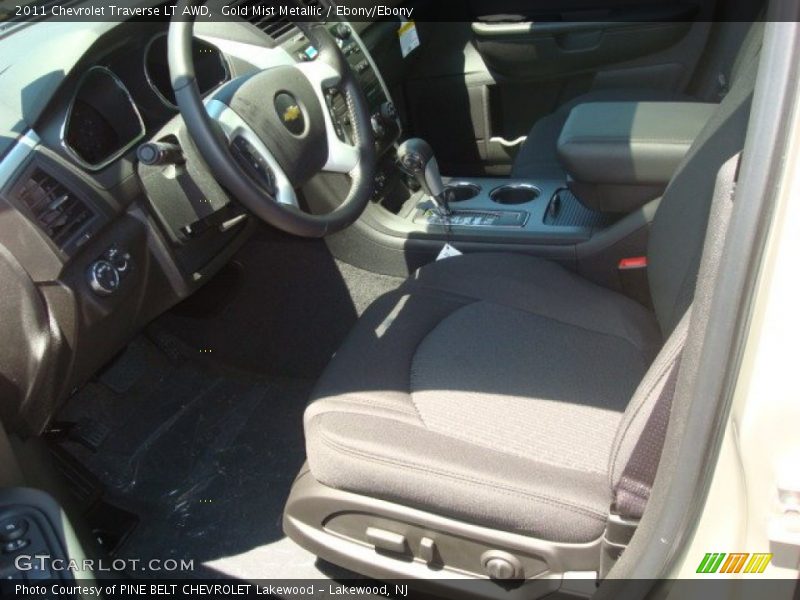 Gold Mist Metallic / Ebony/Ebony 2011 Chevrolet Traverse LT AWD