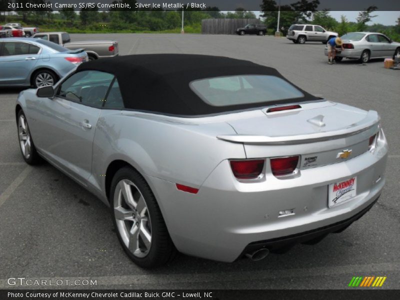 Silver Ice Metallic / Black 2011 Chevrolet Camaro SS/RS Convertible