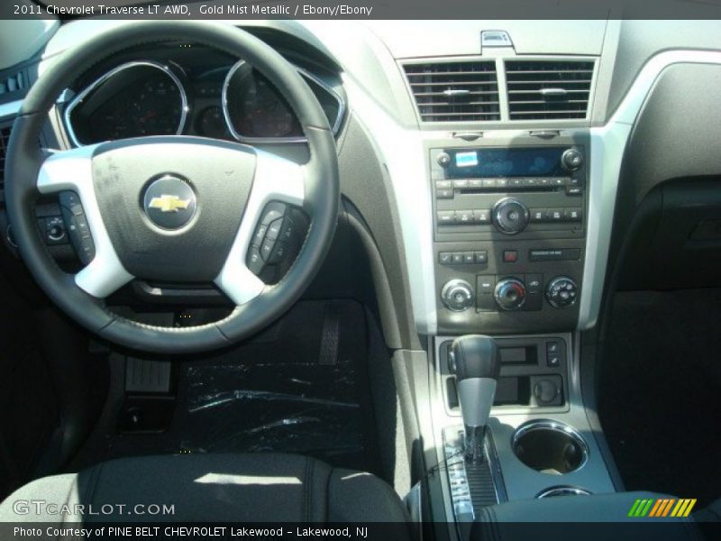 Gold Mist Metallic / Ebony/Ebony 2011 Chevrolet Traverse LT AWD