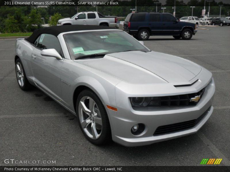 Silver Ice Metallic / Black 2011 Chevrolet Camaro SS/RS Convertible