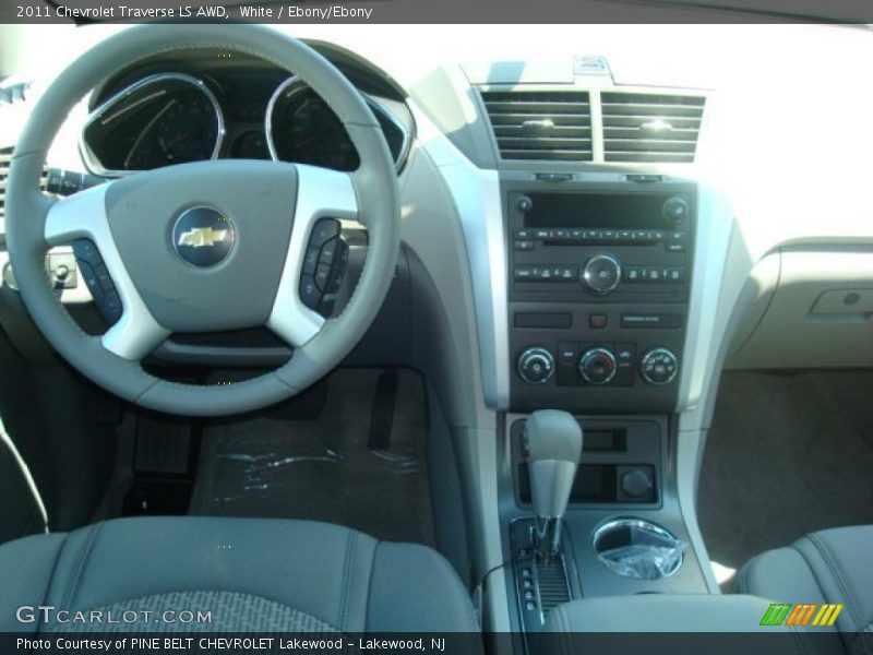 White / Ebony/Ebony 2011 Chevrolet Traverse LS AWD