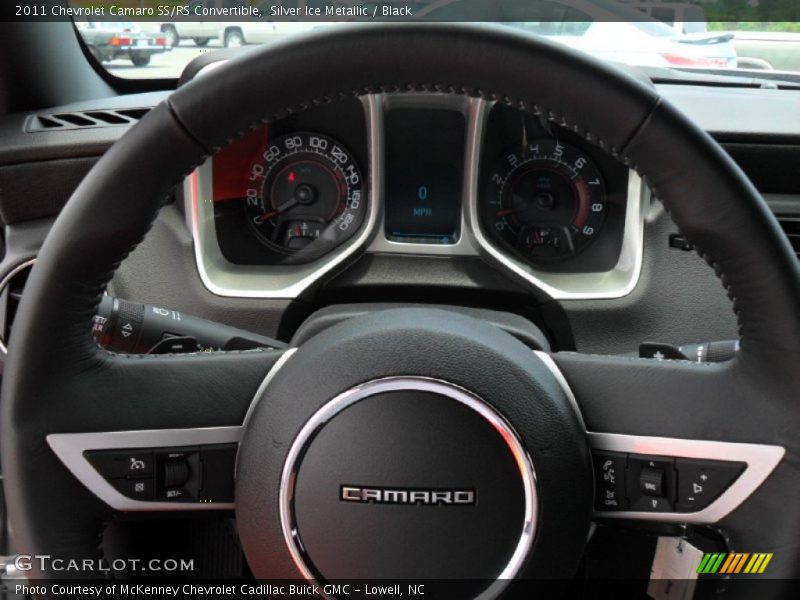 Silver Ice Metallic / Black 2011 Chevrolet Camaro SS/RS Convertible