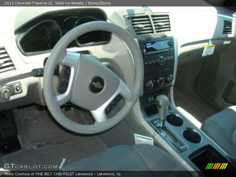Silver Ice Metallic / Ebony/Ebony 2011 Chevrolet Traverse LS