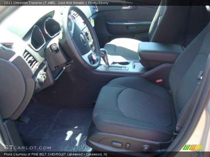 Gold Mist Metallic / Ebony/Ebony 2011 Chevrolet Traverse LT AWD