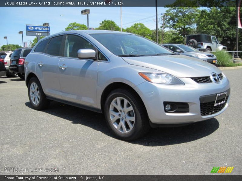 True Silver Metallic / Black 2008 Mazda CX-7 Grand Touring AWD