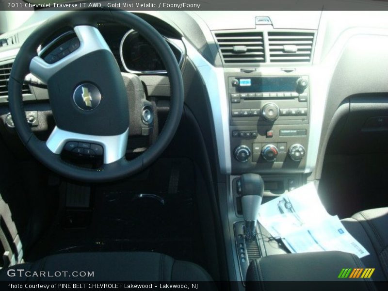 Gold Mist Metallic / Ebony/Ebony 2011 Chevrolet Traverse LT AWD