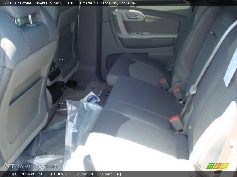 Dark Blue Metallic / Dark Gray/Light Gray 2011 Chevrolet Traverse LS AWD