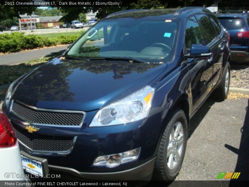 Dark Blue Metallic / Ebony/Ebony 2011 Chevrolet Traverse LT