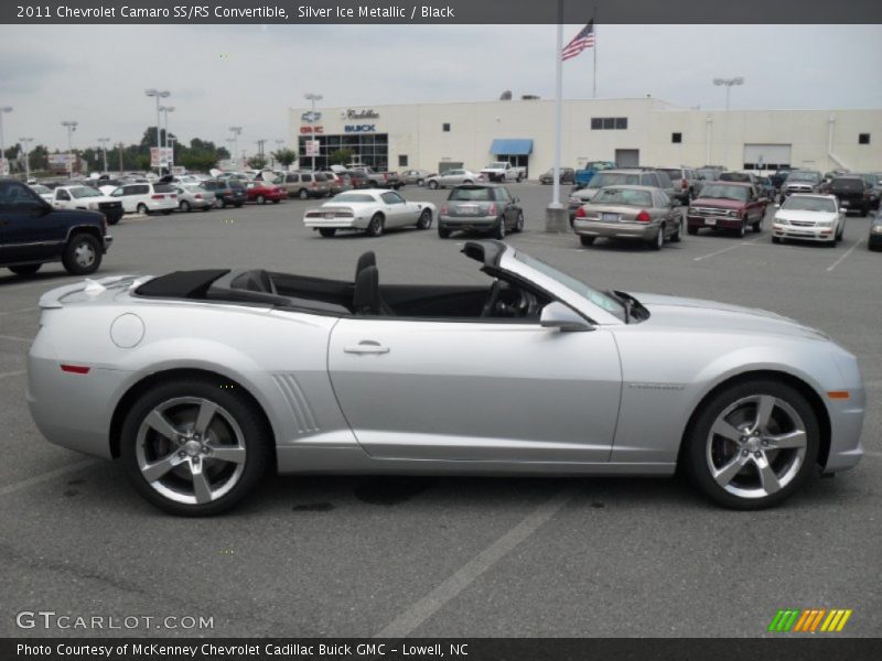 Silver Ice Metallic / Black 2011 Chevrolet Camaro SS/RS Convertible