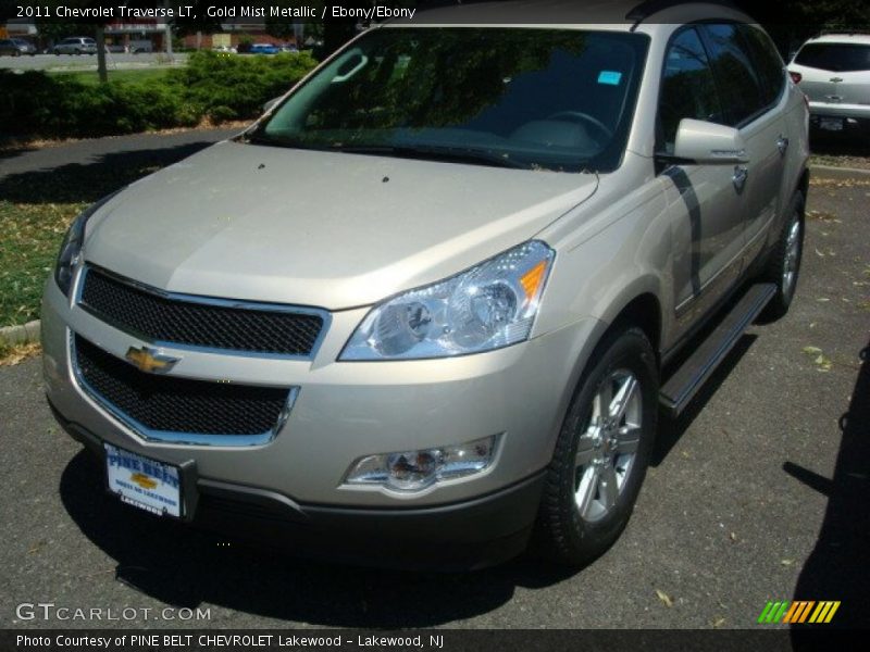 Gold Mist Metallic / Ebony/Ebony 2011 Chevrolet Traverse LT