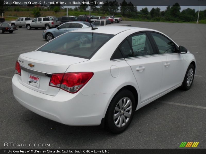 Summit White / Jet Black/Medium Titanium 2011 Chevrolet Cruze LS