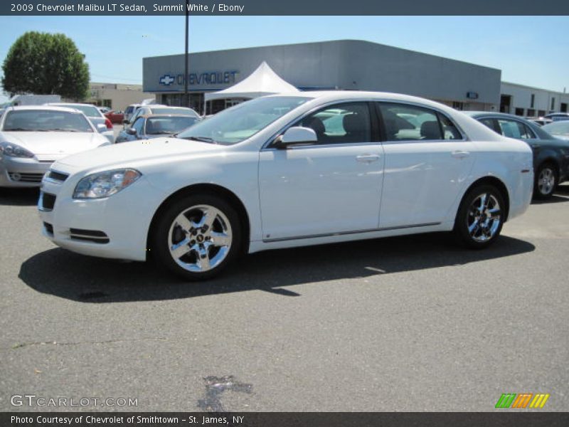 Summit White / Ebony 2009 Chevrolet Malibu LT Sedan