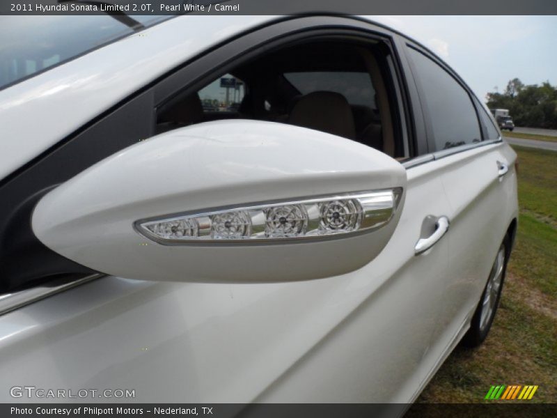 Pearl White / Camel 2011 Hyundai Sonata Limited 2.0T