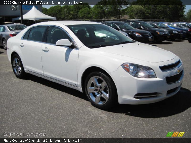 Summit White / Ebony 2009 Chevrolet Malibu LT Sedan
