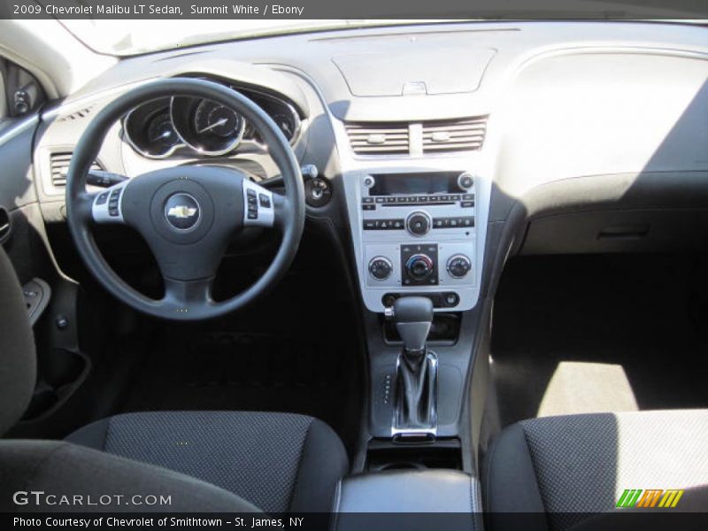 Summit White / Ebony 2009 Chevrolet Malibu LT Sedan