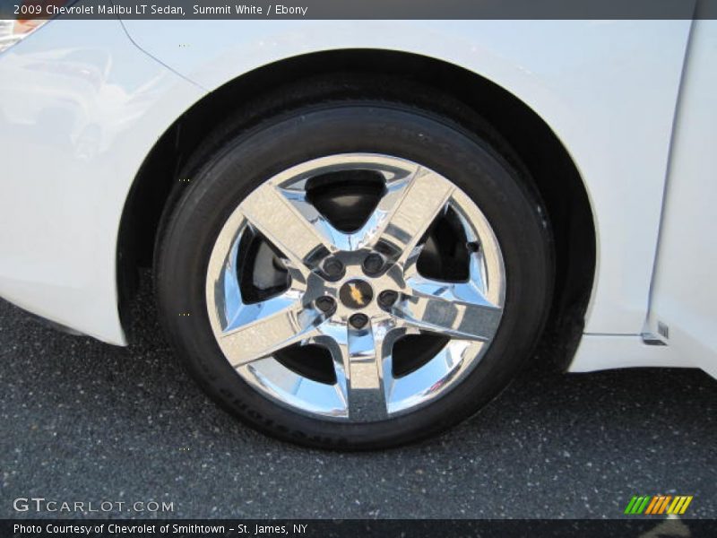 Summit White / Ebony 2009 Chevrolet Malibu LT Sedan