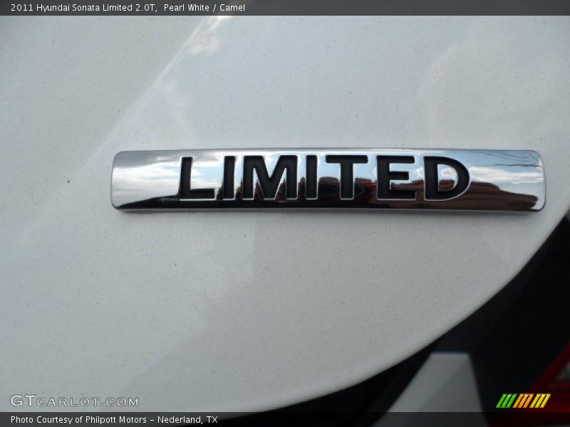 Pearl White / Camel 2011 Hyundai Sonata Limited 2.0T