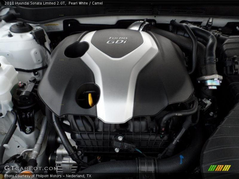 Pearl White / Camel 2011 Hyundai Sonata Limited 2.0T