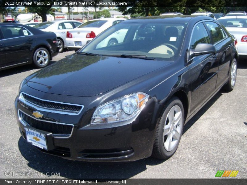 Black Granite Metallic / Cocoa/Cashmere 2012 Chevrolet Malibu LS