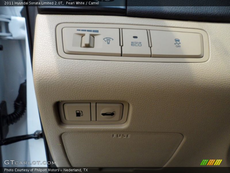 Pearl White / Camel 2011 Hyundai Sonata Limited 2.0T